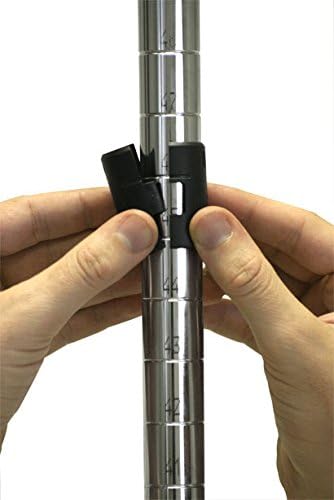 Omega 14" Deep x 36" Wide x 63" High 3 Tier Chrome Starter Shelving Unit