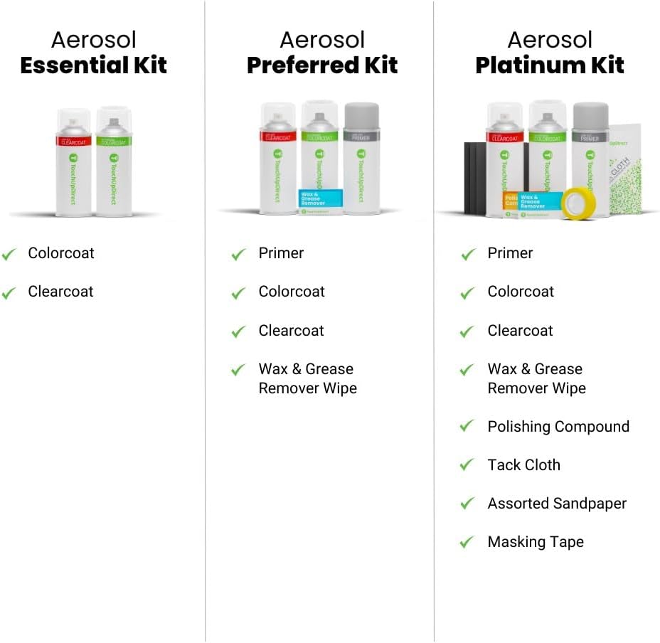 TouchUpDirect 4Z2 Mudbath Compatible with Toyota Exact Match Touch Up Paint Aerosol - Platinum Kit