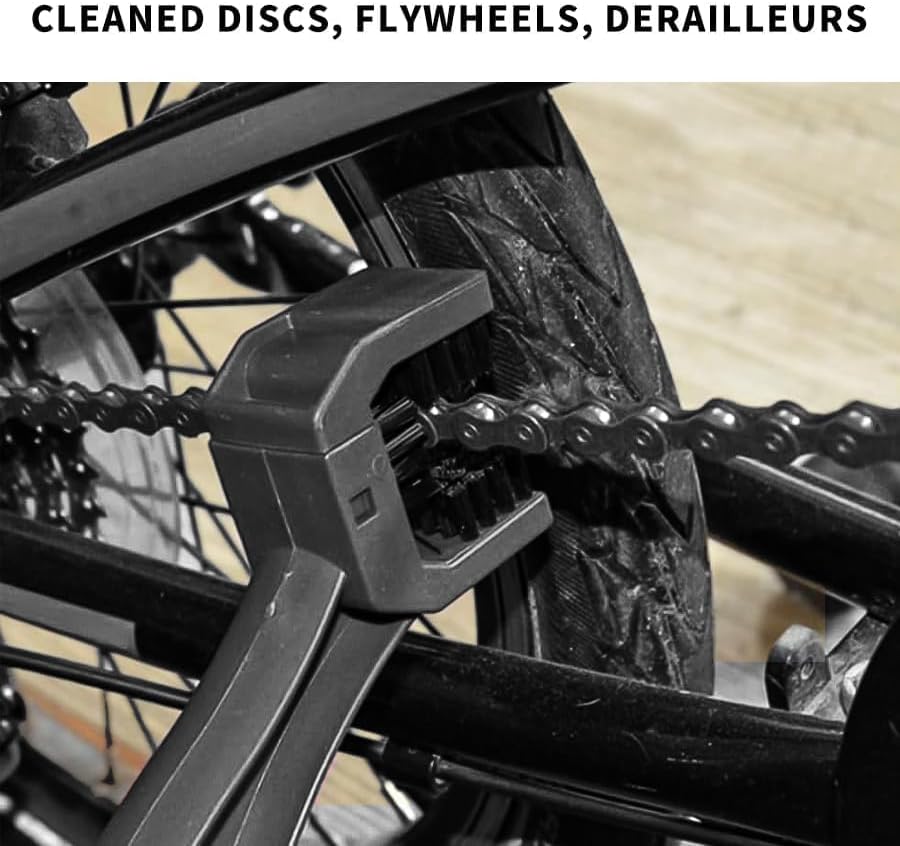 Bicycle Chain Cleaning Tool Brush Motorcycle Chain Brush,MotorcycleBicycle Chain Cleaner and Gear Cleaning Tool - Bike Maintenance Cleaning Brush for Chain and Gear Kit