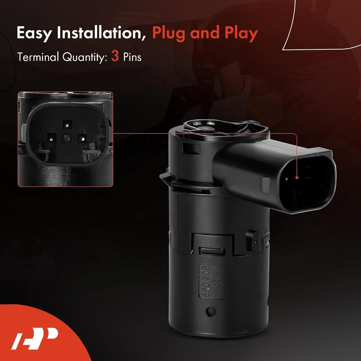 A-Premium Rear Reverse Backup Parking Assist Sensor Compatible with Select Ford & Lincoln & Mercury - F-150, F150, F-250 F-350 F-450 F-550 Super Duty, Explorer, Escape, Expedition, Blackwood, Mariner