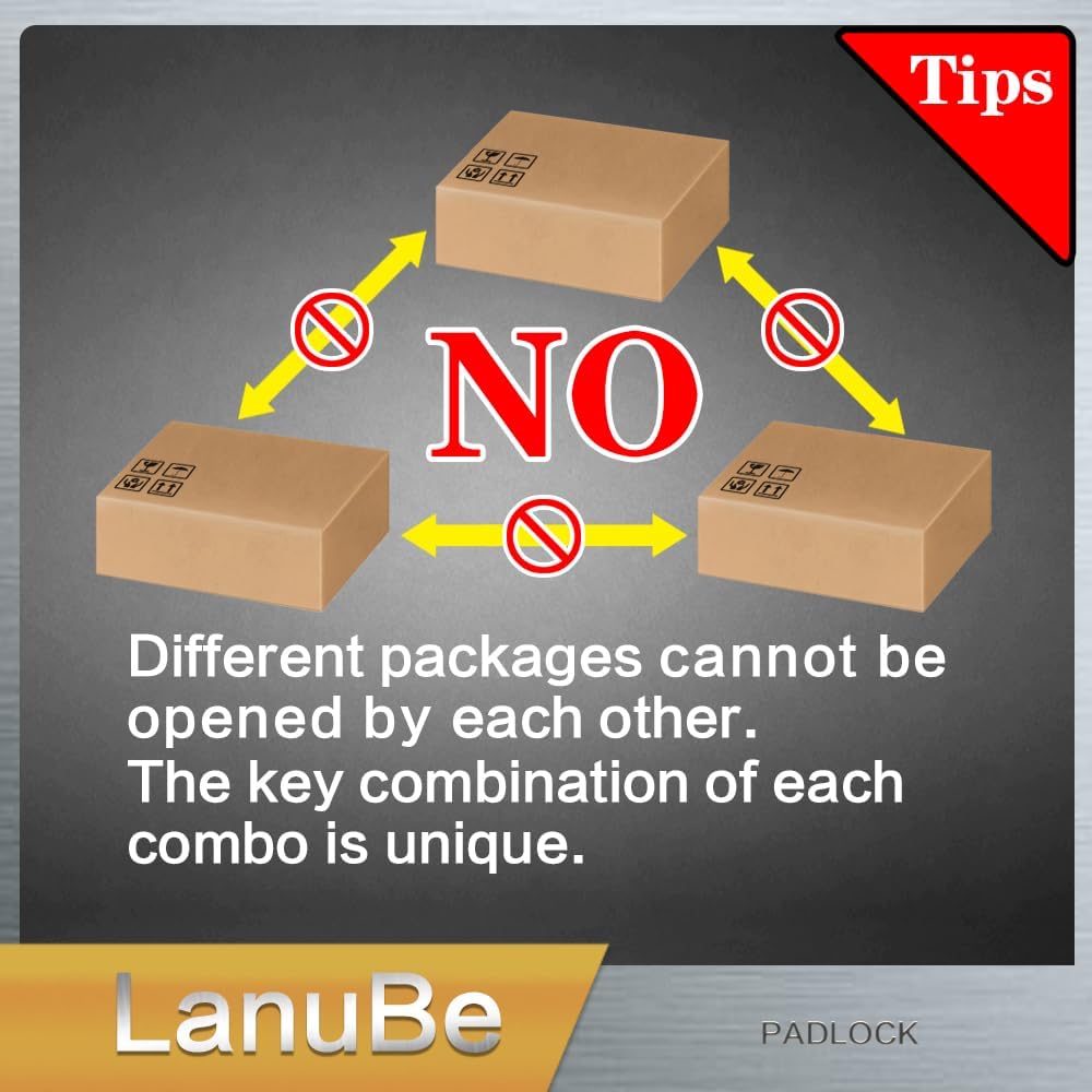 LanuBe Laminated Padlock 1-9/16inch (40mm) Long Shackle 120 Pack Keyed Alike, Blue Plastic Hoop, Bulk Locks for Warehouse, School