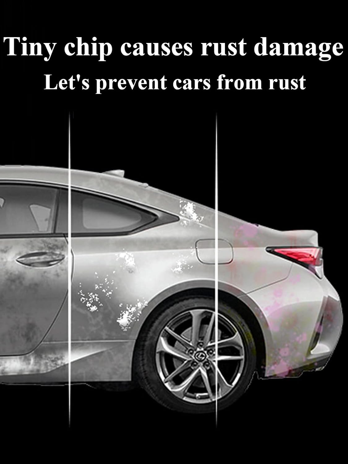 SYOAUTO Silver Touch Up Paint for Cars, Auto Touch Up Paint Silver Scratch Repair Automotive Silver Car Paint Pen 2 in 1 Car Touch Up Paint 0.4 oz