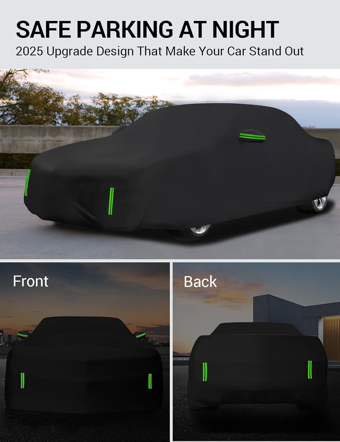 Proadsy 2025 Upgrade Car Cover Compatible with Chevrolet Chevy Camaro 2010-2024 2025 Windproof All Weather Waterproof Sun Rain UV Dust Snow Protection Outdoor Covers