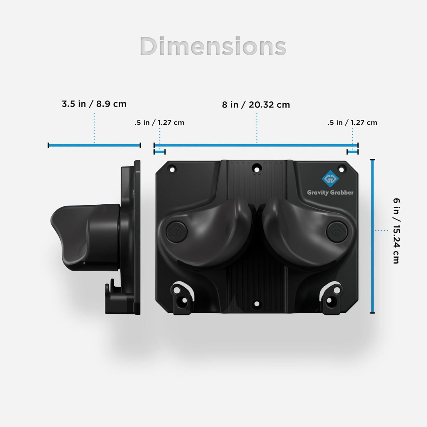 Ultimate Ski & Snowboard Wall Storage Rack - Fits any Ski or Snowboard - Save Your Rocker, Tips and Tails - Damage-free - 2x - Black