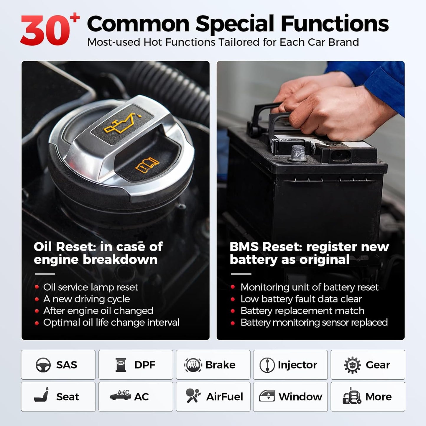 LAUNCH X431 Creader Elite 2.0 FGC OBD2 Scanner, Bi-Directional Scan Tool for Ford/GM/Chrysler Series, ECU Coding, Lifetime FR-EE Update, All System Diagnostic, 100+ Services, Full OBD2 Code Reader