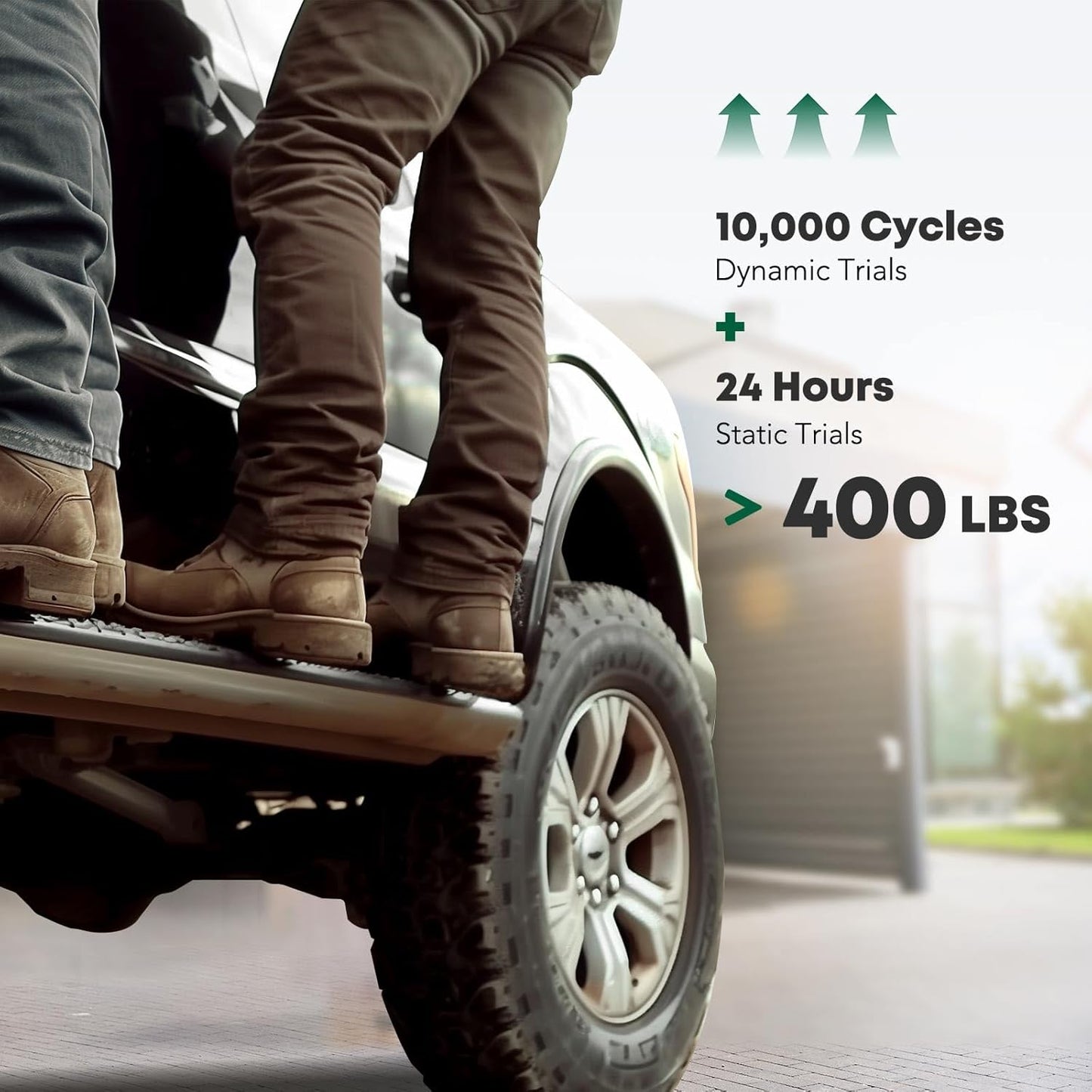 YHTAUTO 5 Inch Running Boards Side Steps Fit Chevy Silverado/GMC Sierra 2007-2018 1500 & 2500 HD 3500 HD 2007-2019 Crew Cab Exclude Classic Model