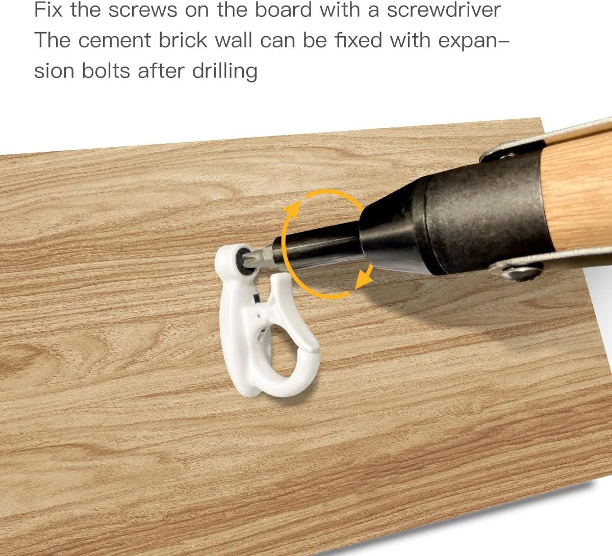 Light Hanger Hooks,String Light Hooks,Screw-in Hooks for Hanging String Lights and Wire,Plants,Wind Chimes,Plastic,White,20 Pack