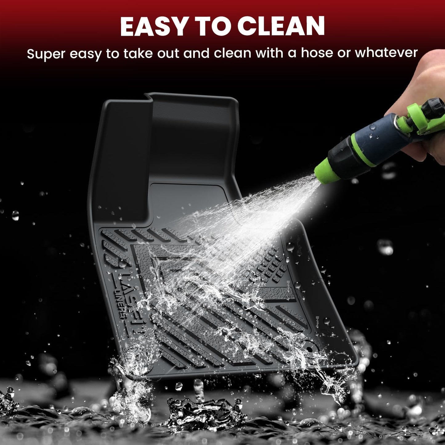 LASFIT Floor Mats & Cargo Mat & Backrest Mats for Volvo XC90 2016-2026 (Only for 7 Seats & PHEV) All Weather TPE Mats Custom Fit Floor Liner for XC90 1st & 2nd & 3rd Row Car Mats & Cargo Liner, Black