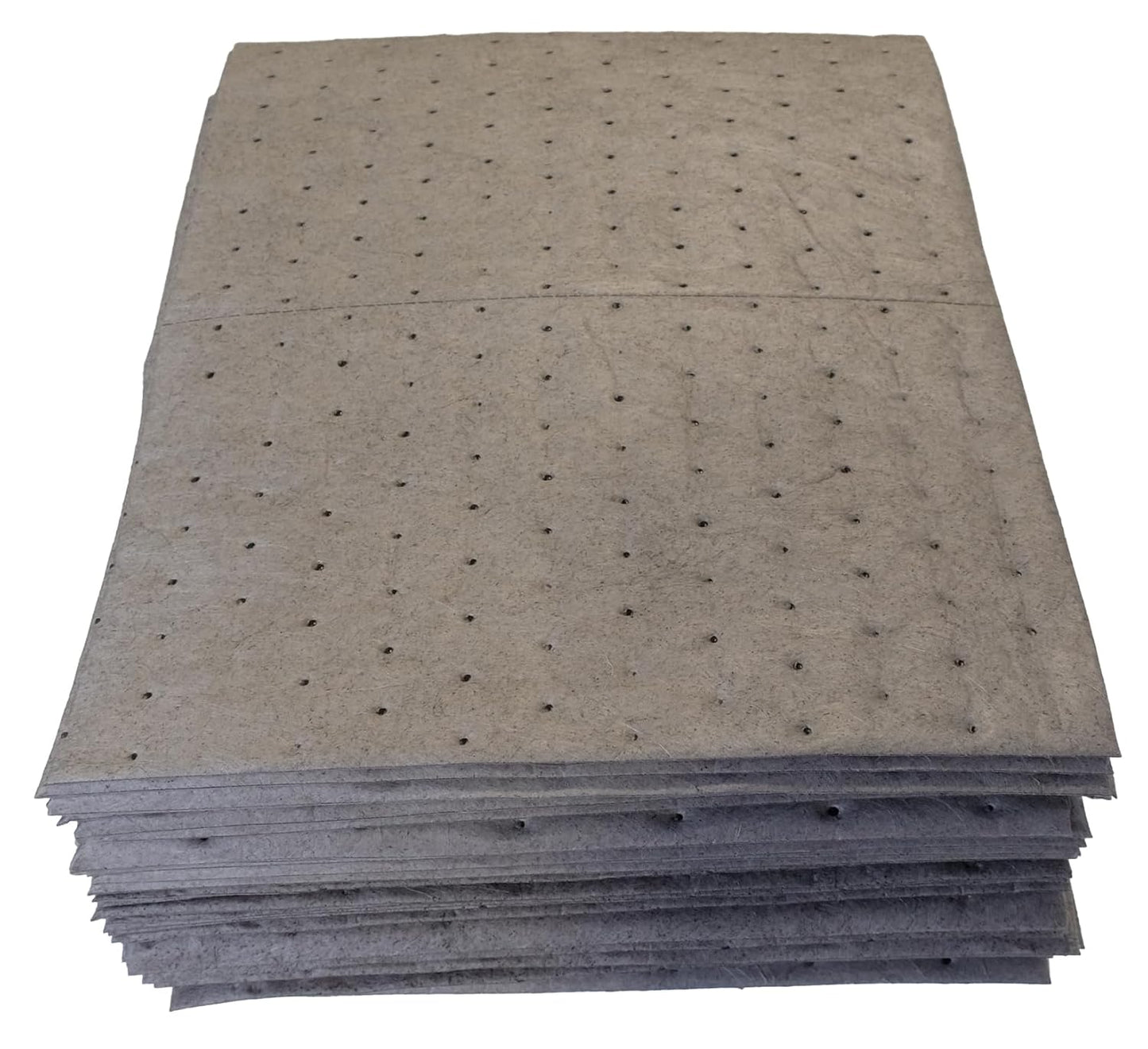 Oil-Dri L90907 15" W x 19" L Universal Heavy Weight Bonded Perforated Pads (50 Mats/Box)
