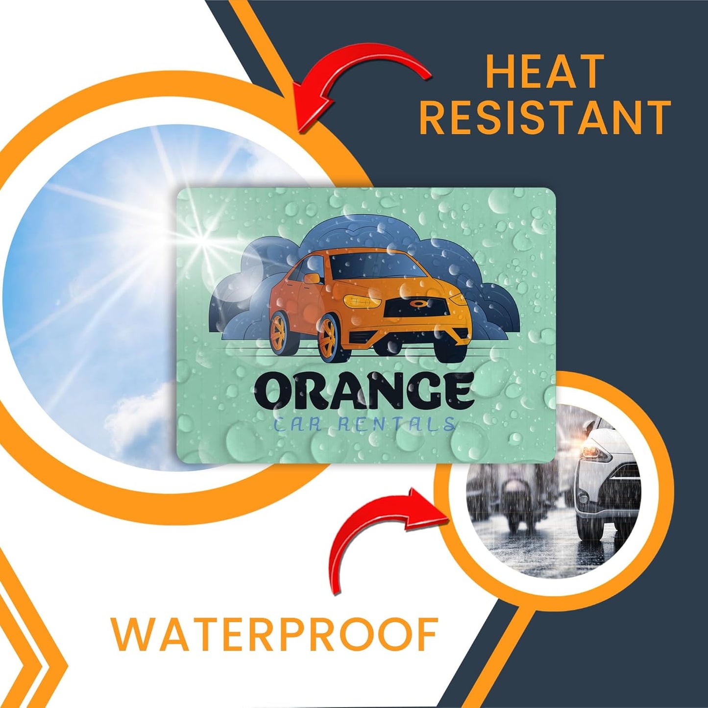 Magnet Me Up Customizable and Personalized Automotive Magnet Decals (16โx22โ Rectangle)