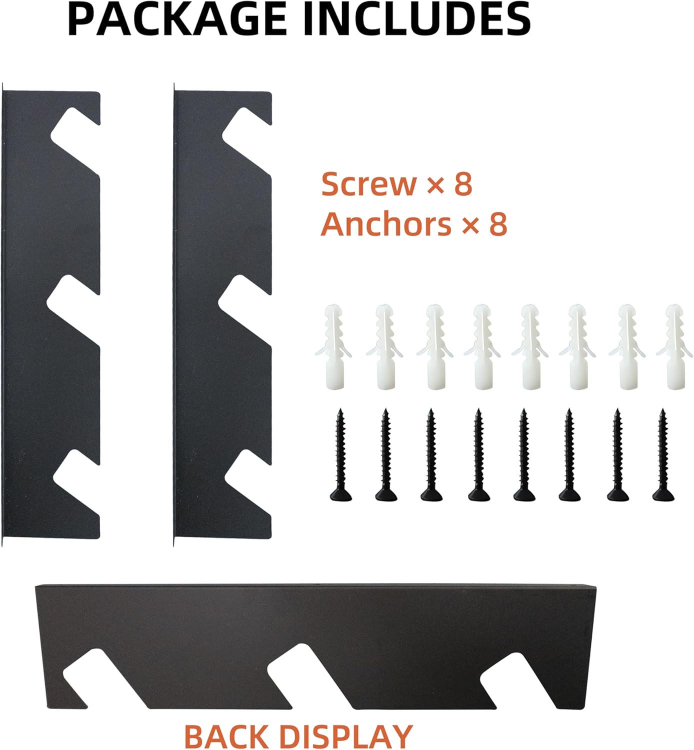 CZWL&HG Heavy-Duty Garden Tool Organizer Wall Mount – Garage Wall Storage Rack for Shovels, Rakes & Long-Handled Tools – Solid Steel, Holds 250 lbs