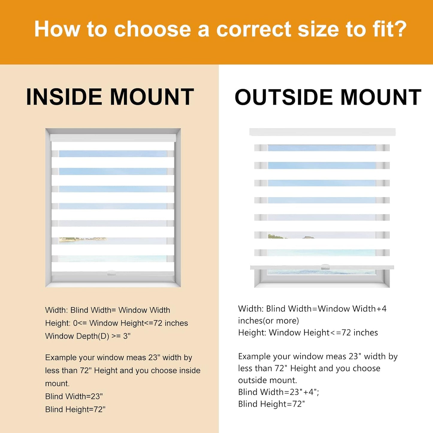Persilux Custom Size Cordless Zebra Blinds for Windows Free-Stop Roller Windows Shades Dual Layer Light Control for Day and Night, Light Filtering Sheer Shades for Home White