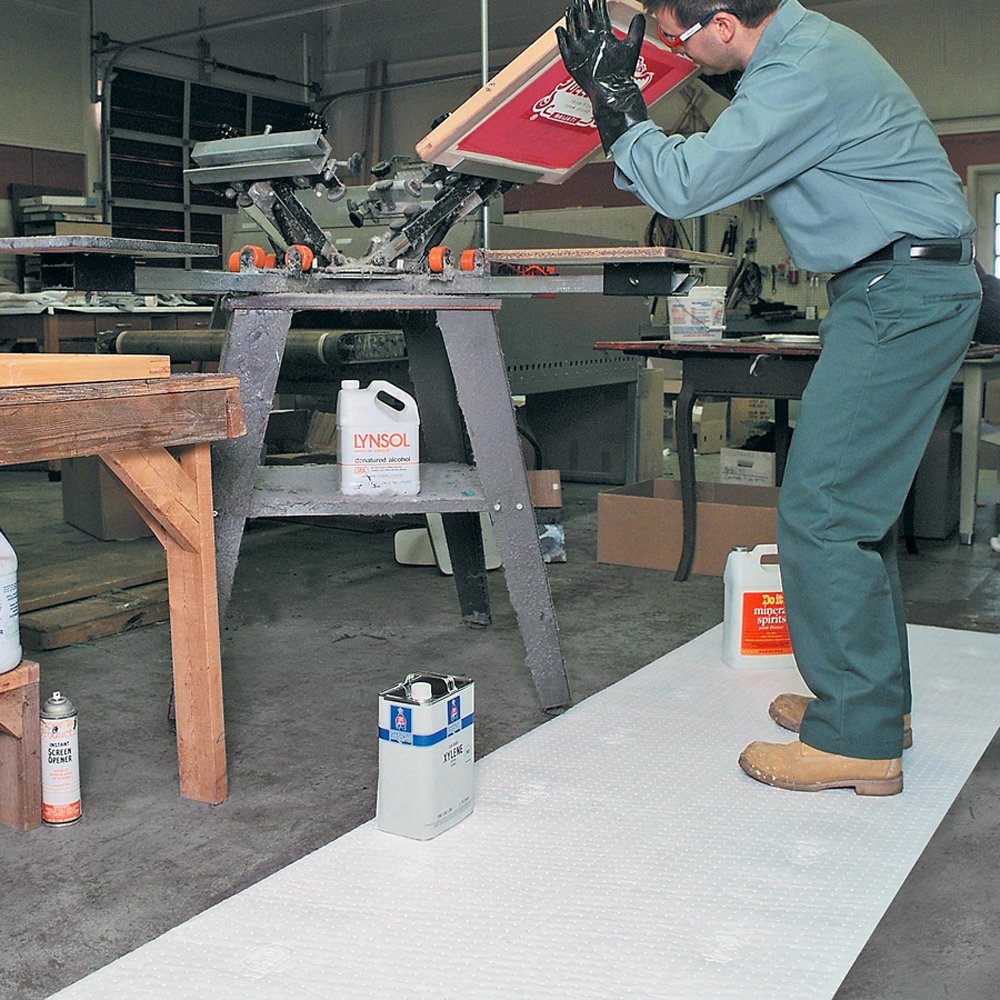 PIG Oil-Only Absorbent Mat Roll | Heavyweight | Absorbs Oil and Fuel | Absorbs 40.2 gal per roll | 150' L x 30" W | MAT401