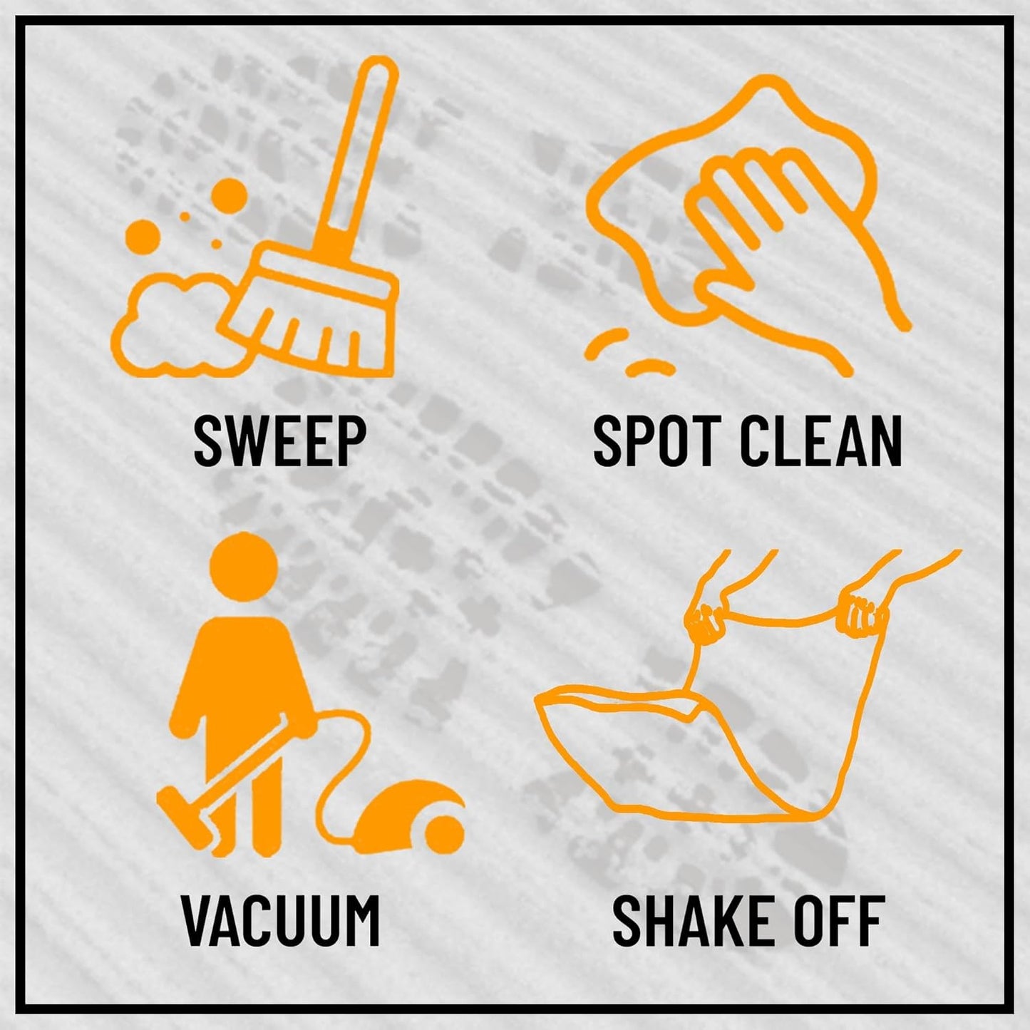 Ottomanson 2'7" x 30' Hallway Runner with Scraper Pile - Extra Durable Non-Slip Rug Mat for Indoor & Outdoor Use - Ideal for Kitchen, Entryway & Garage - High-Traffic Carpet, Green