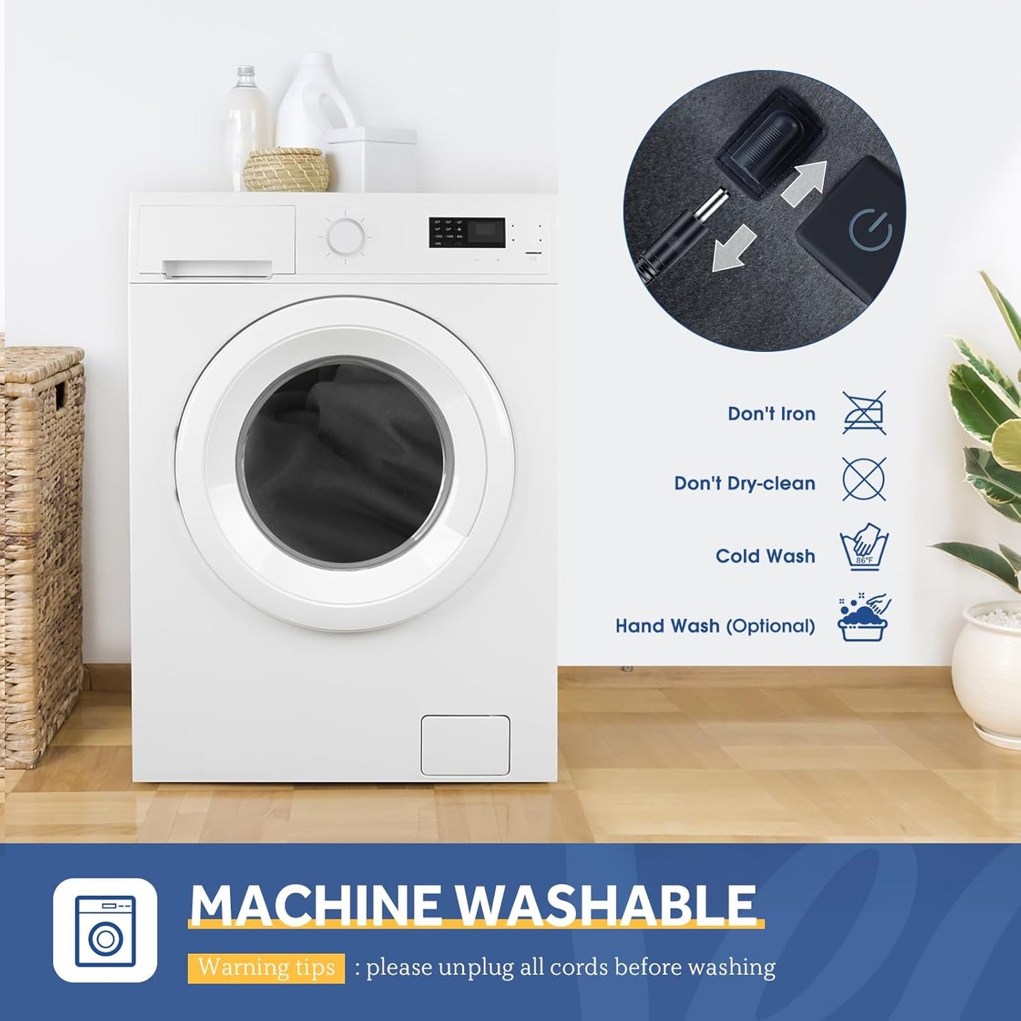 Sealy 12-Volt Heated Car Blanket with 2 USB Output Ports, 3 Heating Levels & 4 Hours Auto Off, Electric Blanket for Car, Truck, SUV, RV or Camping, Machine Washable, 59" X 43", Charcoal