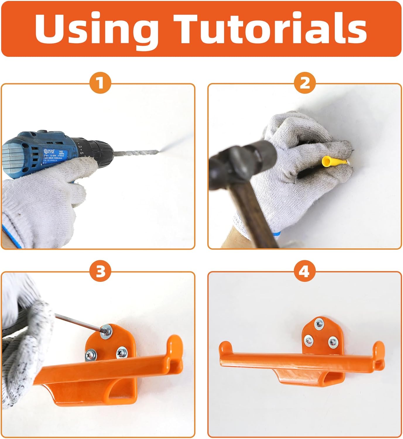 Backpack Leaf Blower Hanger, 1 Pack Backpack Sprayer Wall Mount, Heary Duty Chainsaw Wall Mount Stand Accessories Garage Organization Storage