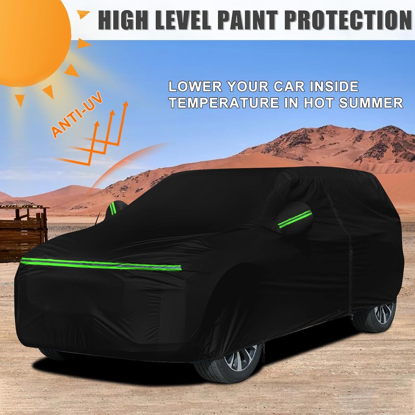 Waterproof Car Cover Compatible with Chevrolet Trailblazer Crossover LS/LT/RS/ACTIV 2020-2025, 420D All Weather Car Covers with Zipper Door for Snow Rain Dust Hail Protection
