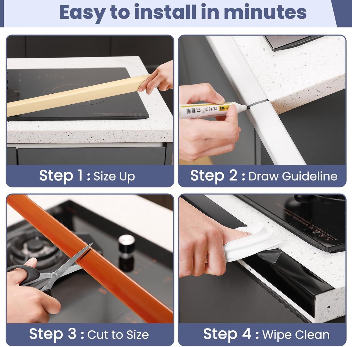 2PCS Wall Corner Protectors Guards - Self Adhesive Corner Protector & Corner Guards for Walls Edge Protection, Easy to Apply - No Tools Needed(Brown, 47.24"x1.18")