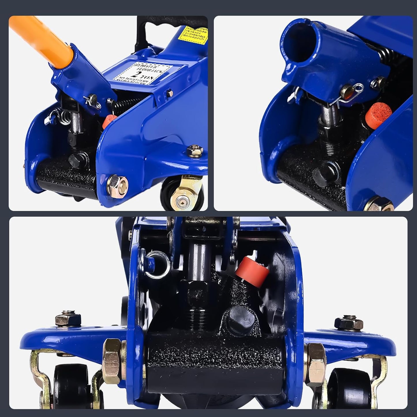 Hydraulic Floor Jack, 2 Ton (4400 lb) Portable Car Jack Lift for Auto Repair,Blue