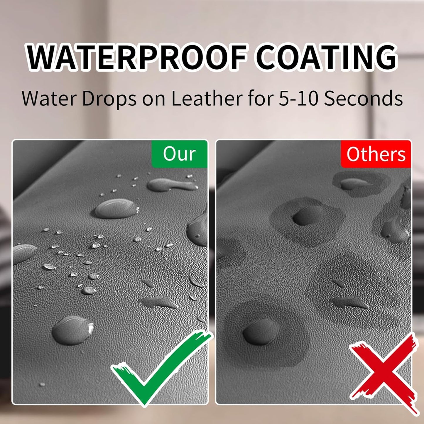 8.5oz Leather Recoloring Balm with 100ml Mink Oil,Dark Gray Leather Repair kit for Furniture and Car Interior,Leather Couch Scratch Repair,Leather Dye Paint,Mink Oil for Leather