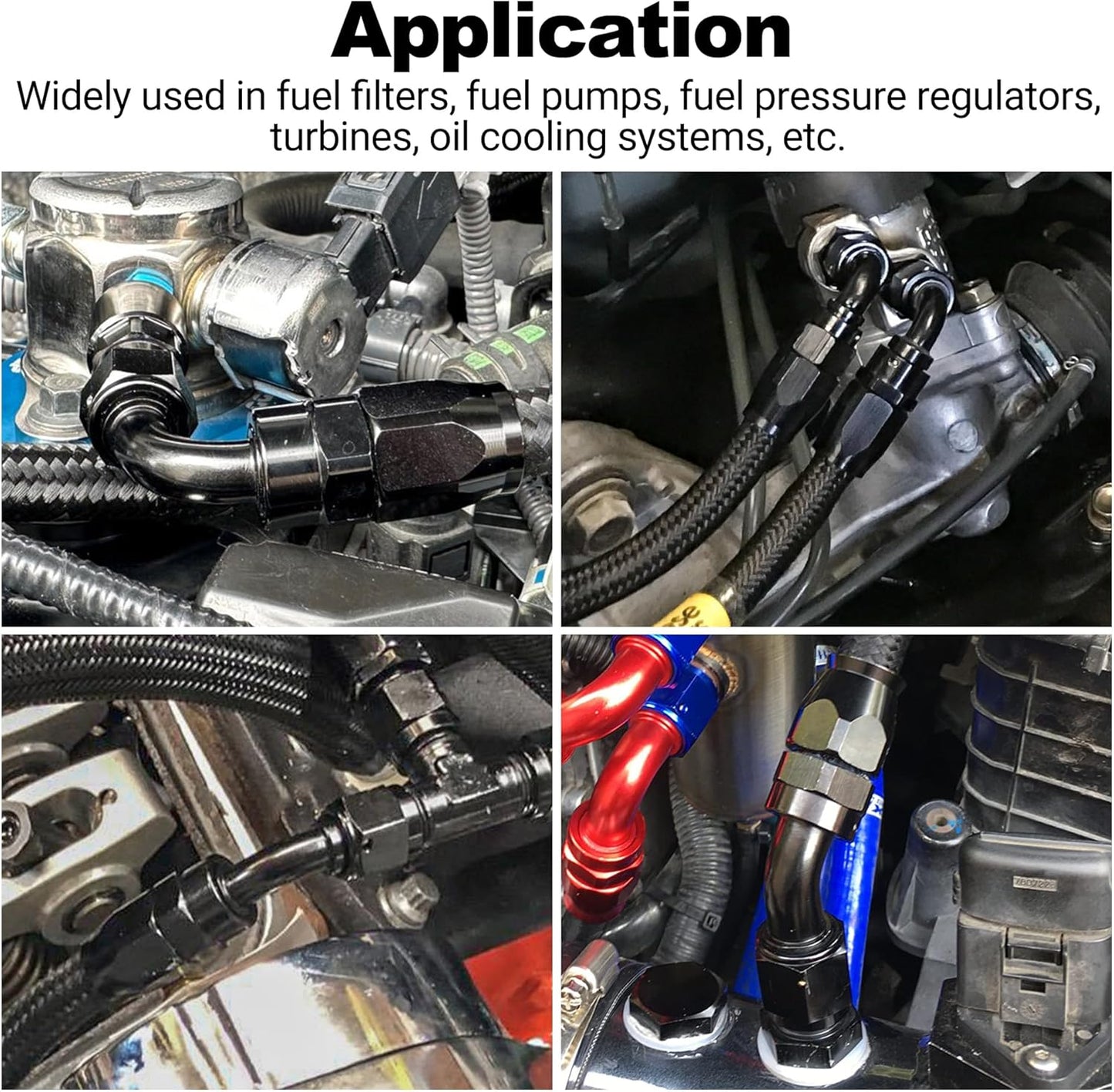 EVIL ENERGY 6AN 30 Degree One Piece Full Flow Hose End Fitting Swivel For CPE Braided Hose