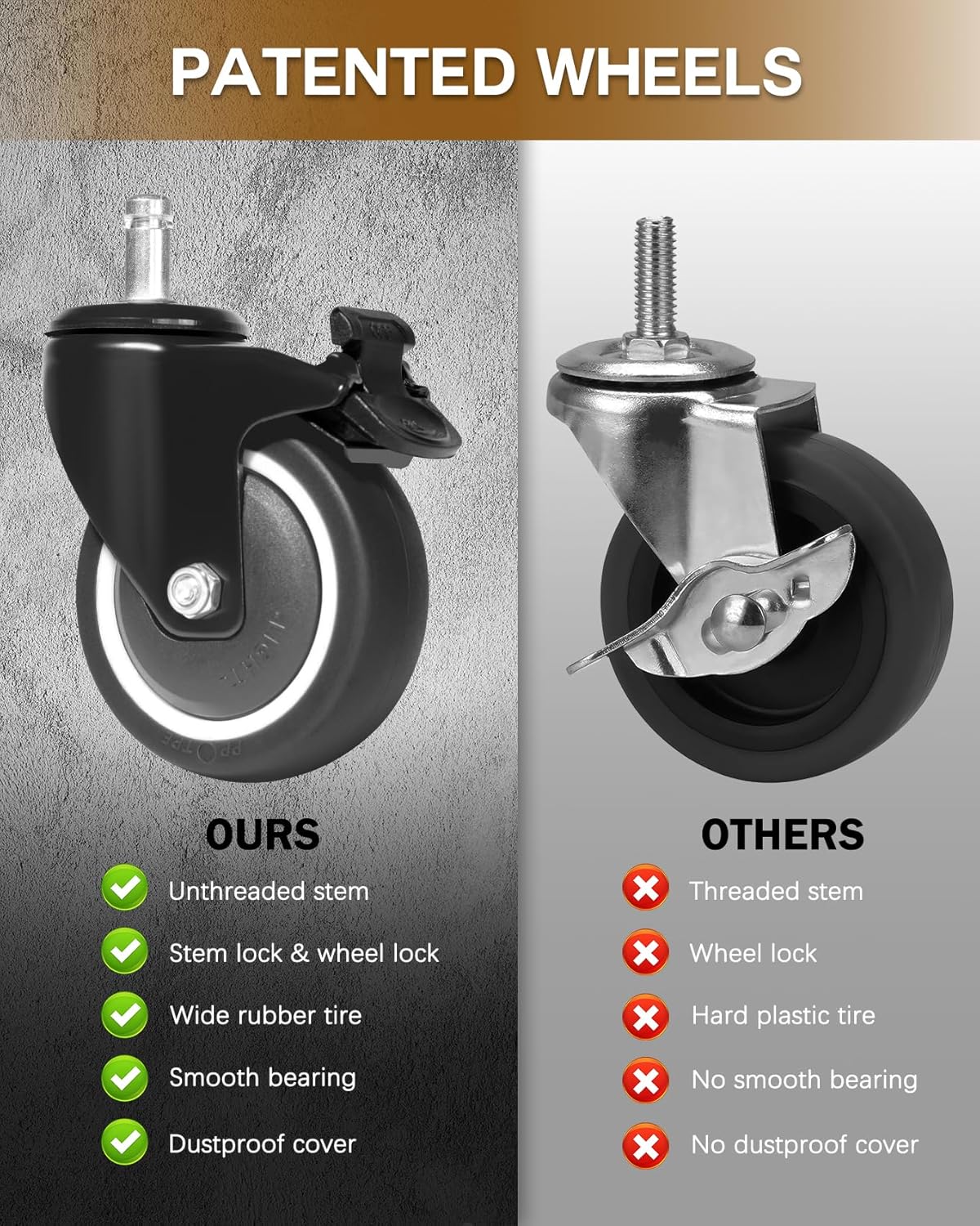 Shop Stool with Lockable Rubber Wheels Adjustable Backrest Tool Tray Storage 400 lb Capacity Rolling Garage Stool (Black)