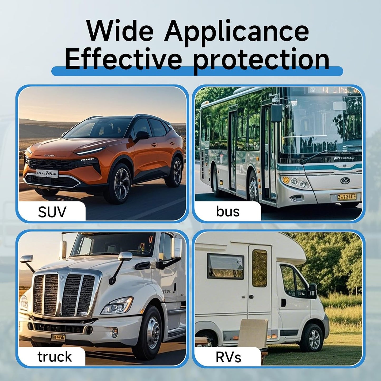 Tire Covers 4 Pack, Waterproof Thickening Tire Wheel Protector for Truck, SUV, Trailer, Camper, RV, Universal Fits Tire Diameters 30-32 inches, Black