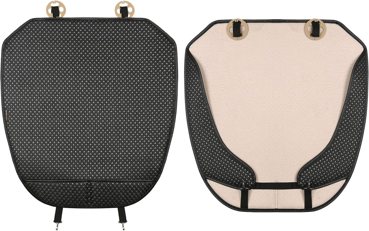 Auto Newer Breathable Universal Four Seasons Car Seat Covers, Luxury Car Seat Cushion,Protectors for Front Seat Bottoms,Compatible with 95% Vehicles(Black,1PCS)