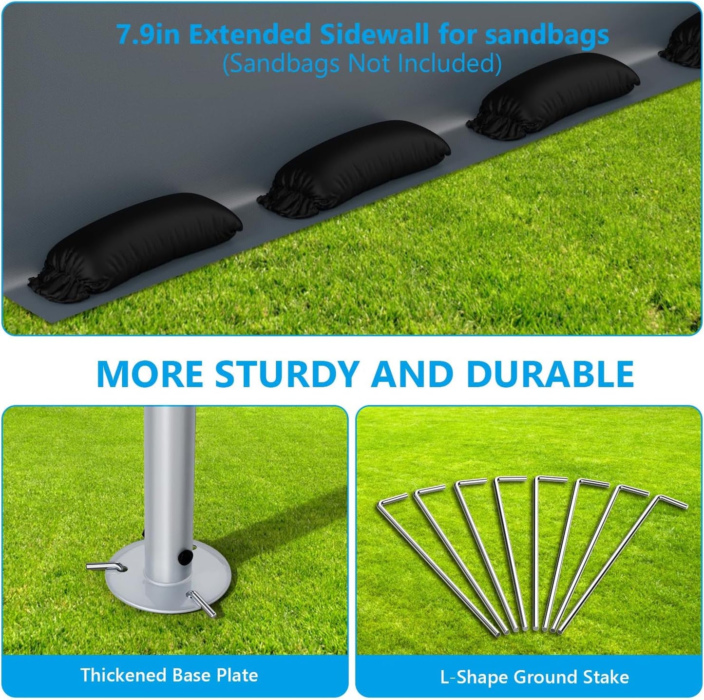 6x8FT Outdoor Storage Shelter Carport, Portable Shelter Heavy Duty Storage Shed Carport with Roll-up Zipper Door for Bike, Motorcycle, Garden Storage, Waterproof and UV Resistant, Gray