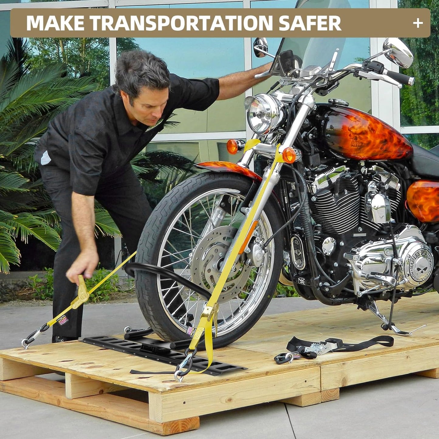 4 Pack E Track Wheel Chock-E-Track Accessories for Enclosed Trailer-E Track Motorcycle Wheel Chock for Trailers for etrack System for Enclosed Trailer Hold Dirt Bike, Motorcycle Tire for Garages