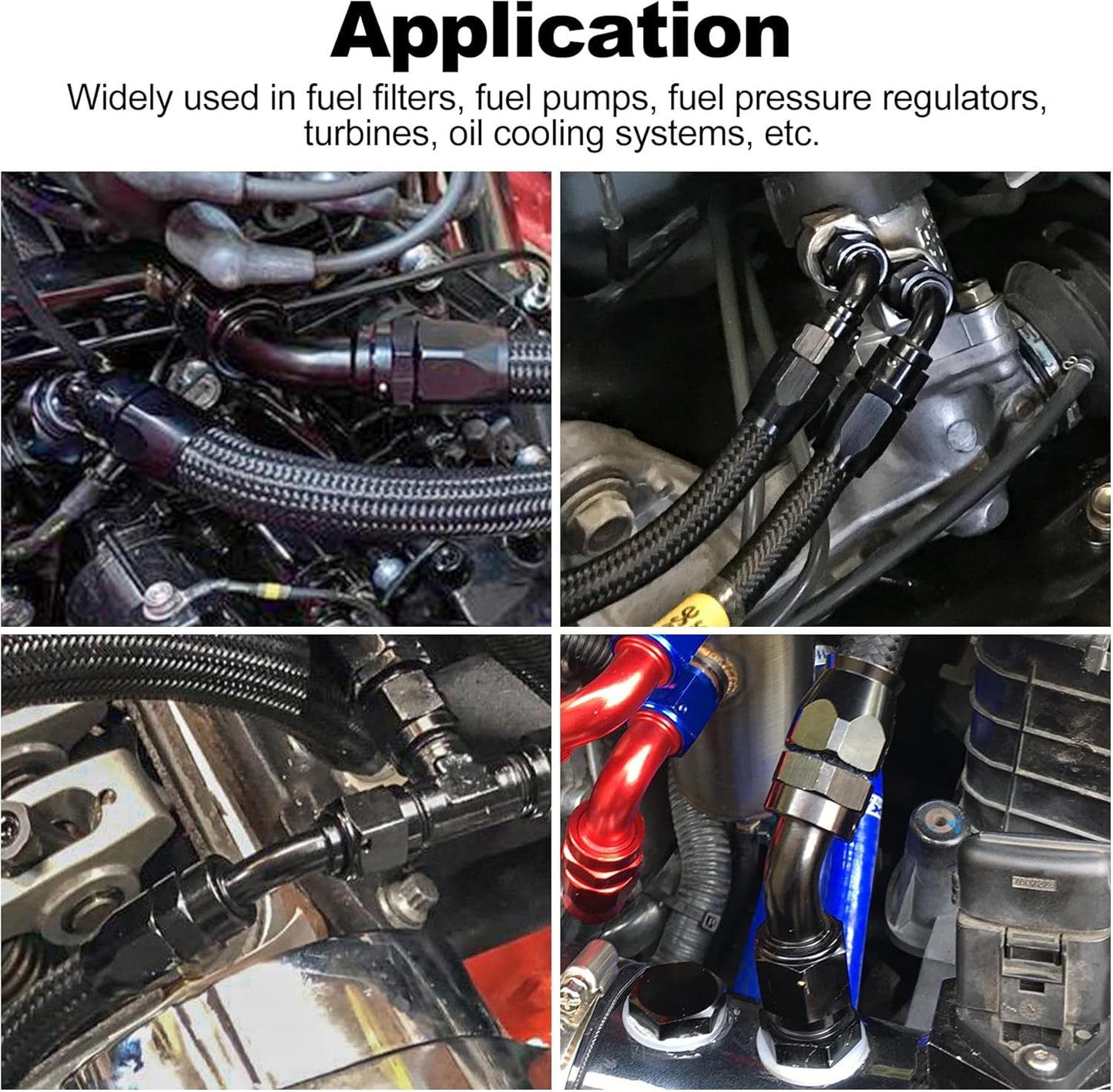 EVIL ENERGY 10AN 120 Degree One Piece Full Flow Hose End Fitting Swivel For CPE Braided Hose