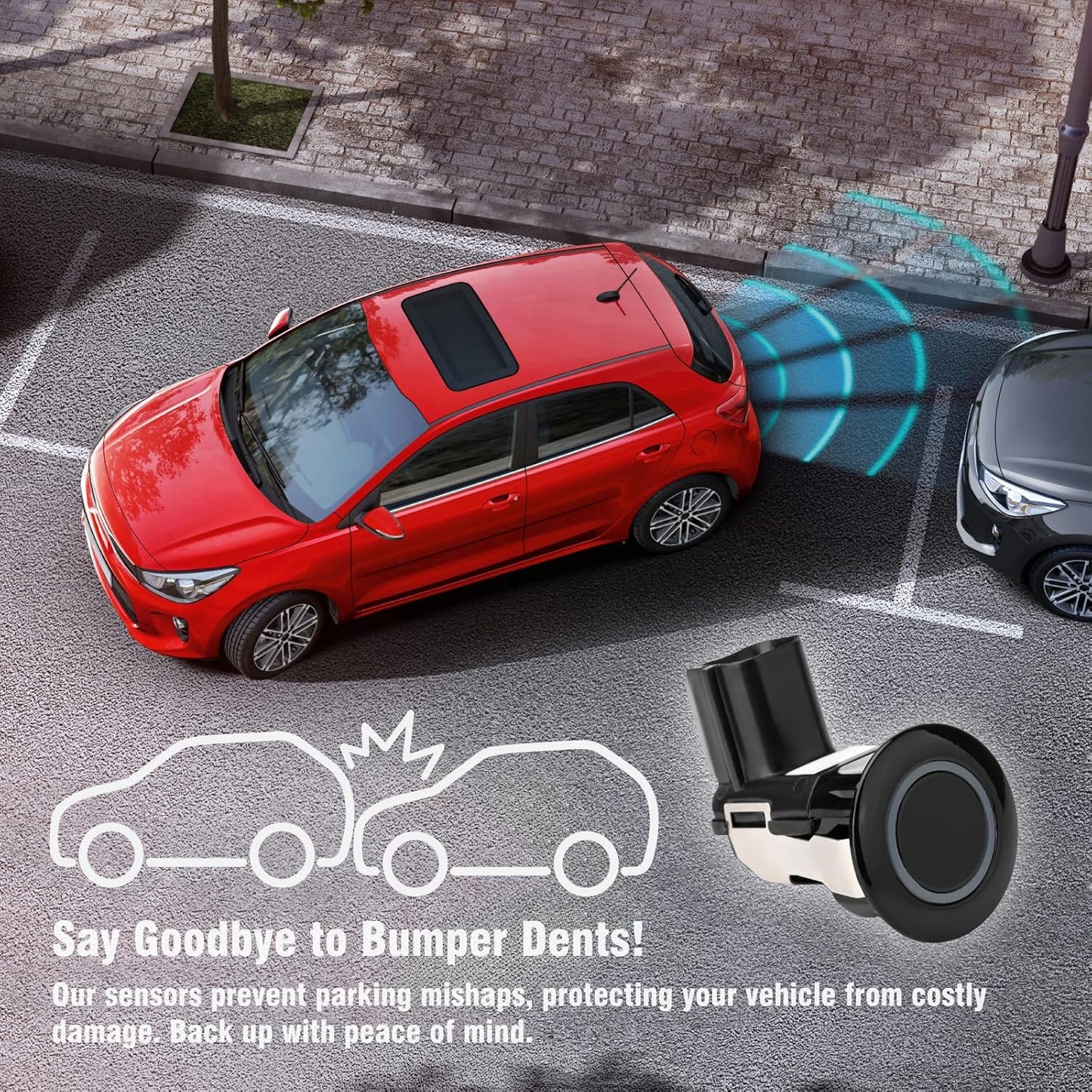 89341-33110 Reverse Backup Parking Assist Sensor Compatible with ES350 2007-2012 3.5L V6 HS250h 2010-2012 2.4L L4