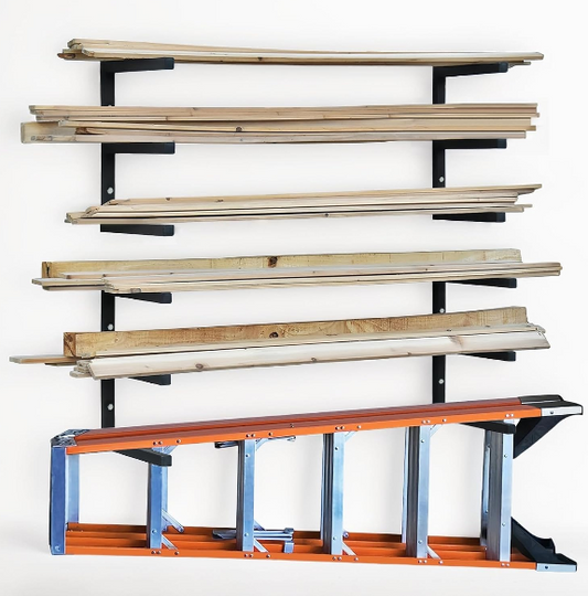 Wood Storage Racks 3 Level Review | Wall Mounted Garage Organizer Lumber Storage Rack
