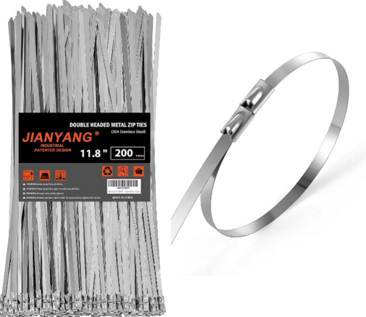 Heavy Duty Metal Zip Ties Review: 304 Stainless Steel Cable Ties for Outdoor and Industrial Use