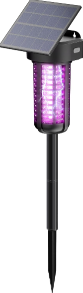 Solar Bug Zapper Outdoor: Waterproof Cordless Mosquito Killer Lamp for Garden and Camping