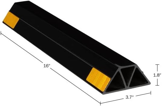 Stalwart Garage Parking Aid - 16-inch Garage Car Stop Indicator 2-Pack - Easy Peel and Stick Parking Stopper - Car Accessories