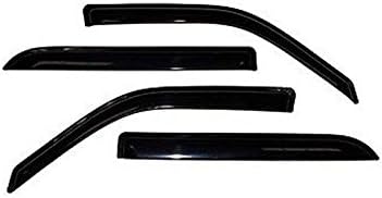 Sun/Rain Guards Window Visors Compatible with Dodge 09-18 Ram 1500 10-18 Ram 2500/3500 Crew Cab with 4 Full Size Doors Wind Deflector 94109
