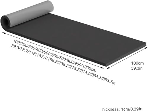 Self-Adhesive Foam Wall Protectors for Garage & Gym - Grey Rubber, 39.3"x39.3" (100x100cm) - Ideal for Studio Protection & Damage Prevention