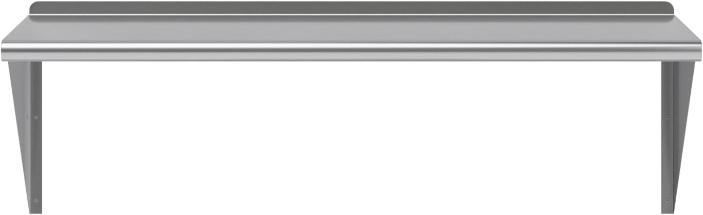 AmGood 48" Long X 24" Deep Stainless Steel Wall Shelf | NSF Certified | Appliance & Equipment Metal Shelving | Kitchen, Restaurant, Garage, Laundry, Utility Room