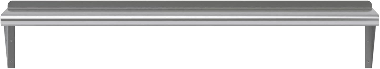 AmGood 48" Long X 10" Deep Stainless Steel Wall Shelf | NSF Certified | Appliance & Equipment Metal Shelving | Kitchen, Restaurant, Garage, Laundry, Utility Room