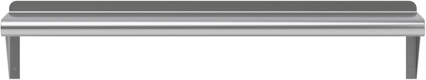 AmGood 8" X 36" Stainless Steel Wall Shelf | Metal Shelving | Garage, Laundry, Storage, Utility Room | Restaurant, Commercial Kitchen | NSF