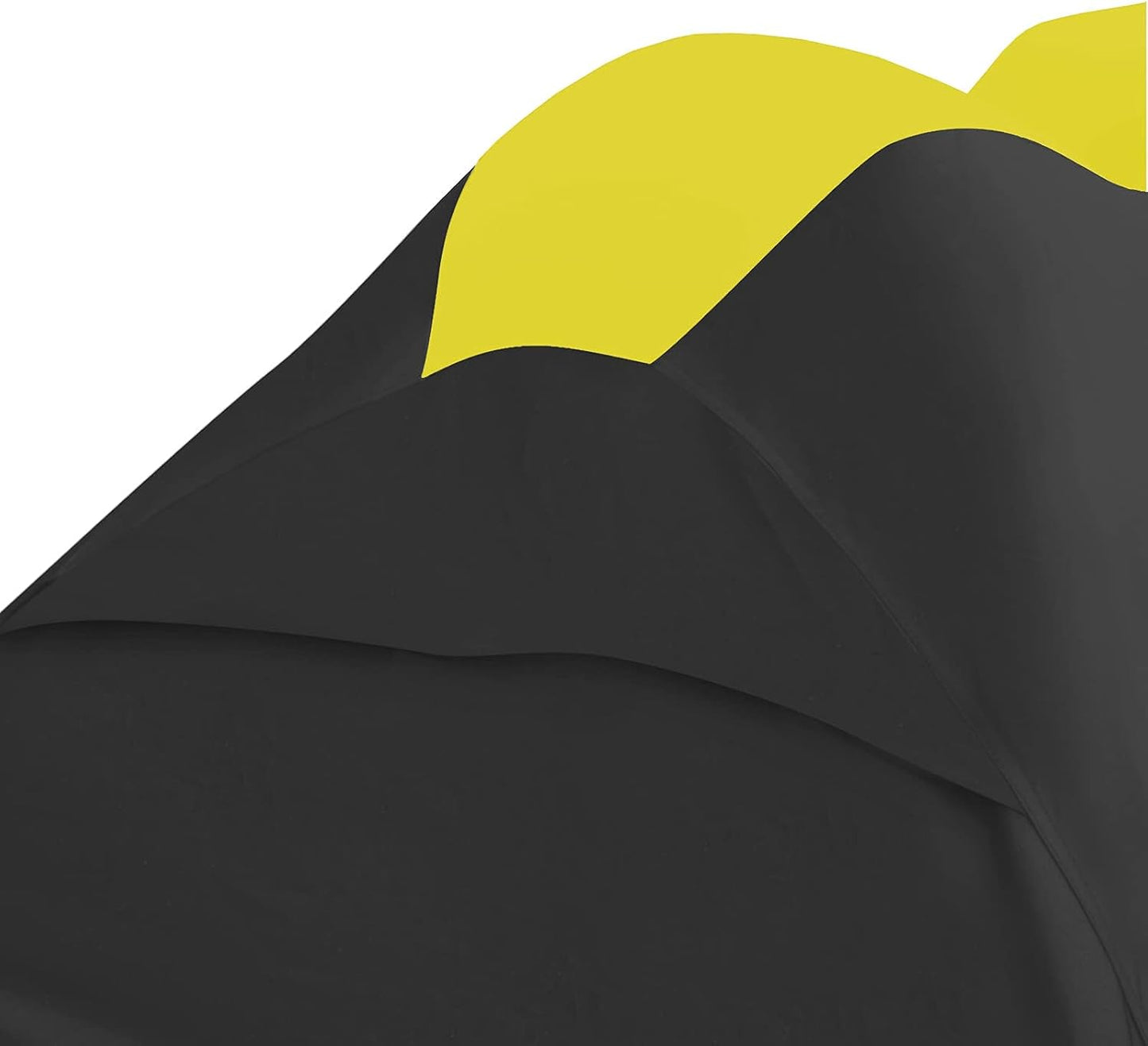 Trailerable Jet Ski Cover, Waterproof Marine Grade 600D Heavy Duty Polyester PWC Cover Yellow/Black Fits from 116"-125" 2 Seater