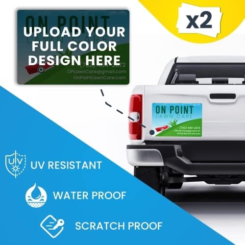 Magnet Me Up Customizable and Personalized Automotive Magnet Decals (12”x18” Rectangle)