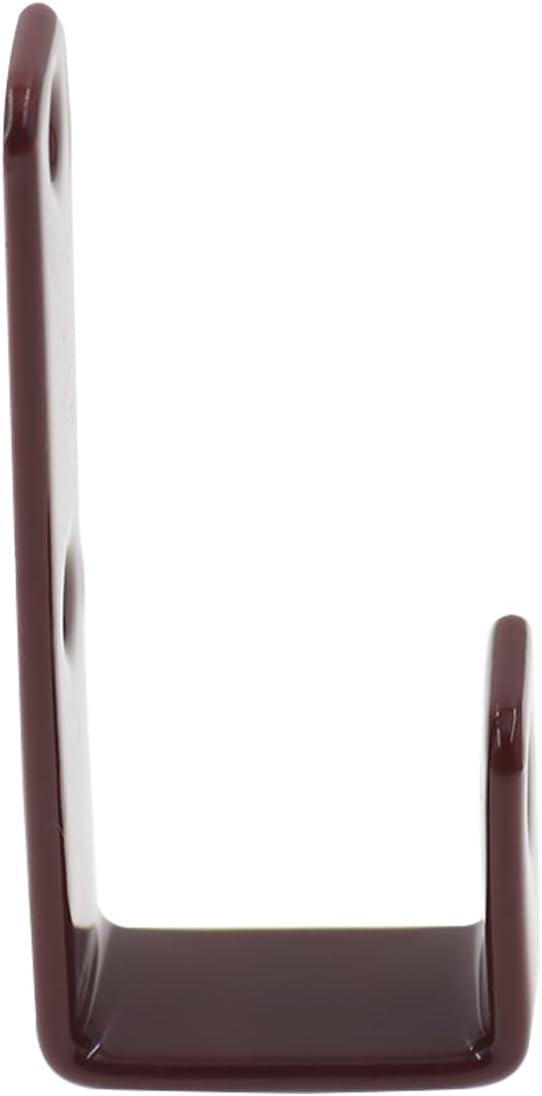 Bunk Bed Ladder Hooks Brackets, Iron Bed Ladder Hook,PVC Coated Angled Ladder Hooks,Heavy Duty Replacement Hardware Utility Hooks,Loft Garage Storage Hooks,J Brackets Hooks with Screws Coffee