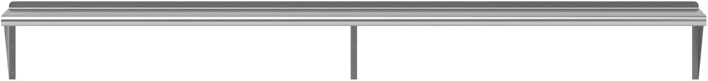 AmGood 96" Long X 12" Deep Stainless Steel Wall Shelf | NSF Certified | Appliance & Equipment Metal Shelving | Kitchen, Restaurant, Garage, Laundry, Utility Room