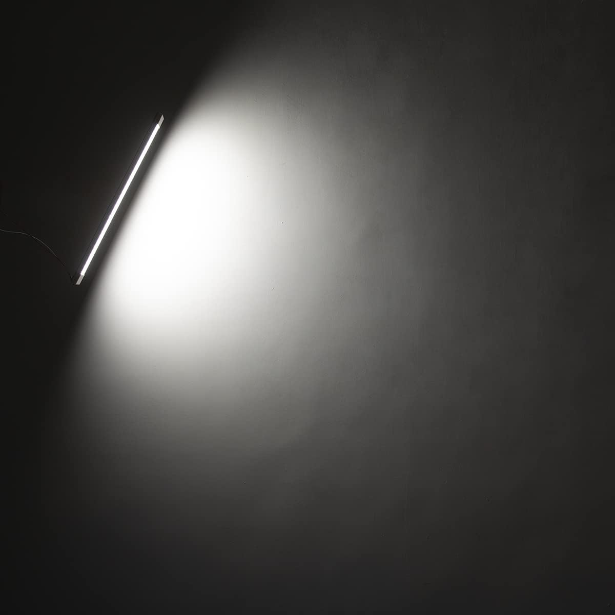 LED Interior Utility Light Fixture 22.4" x 2.6", High Lumen-Output Low Current Draw Energy Efficient, Frosted Lens 6000K Cool-White Even Diffused Beam, On/Off Rocker Switch 12V-24V DC, 1-Pack