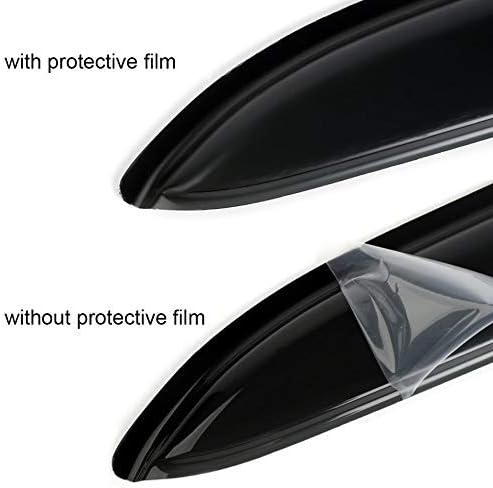 94304 Side Window Wind Deflector, 4pcs Outside Mount Tape-On Nice Rain Guards Set, Window Visor fit for 2000-2006 Chevy Tahoe & GMC Yukon, 2002-2006 Cadillac Escalade Base Only