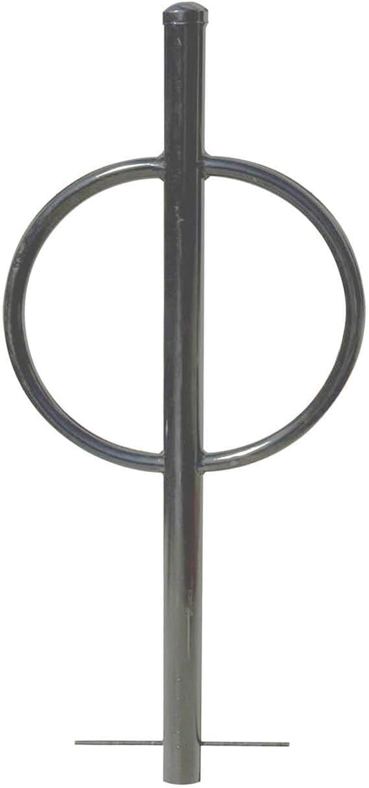 Sandbaggy Post and Ring Rack - In Ground - Commercial Outdoor Bike Parking & Storage Racks (Gray, 2)
