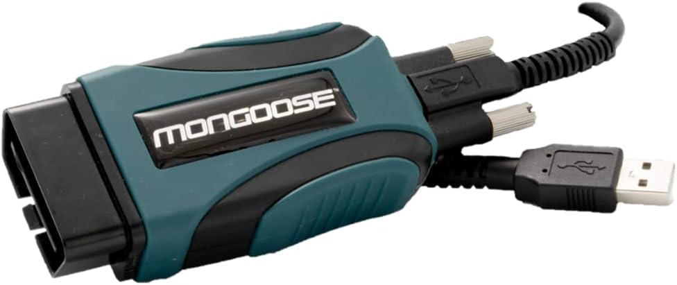 Opus IVS Mongoose-Plus J2534 OEM Vehicle Interface Cable - Designed for Chrysler/Dodge/Jeep OEM Reprogramming and Diagnostics