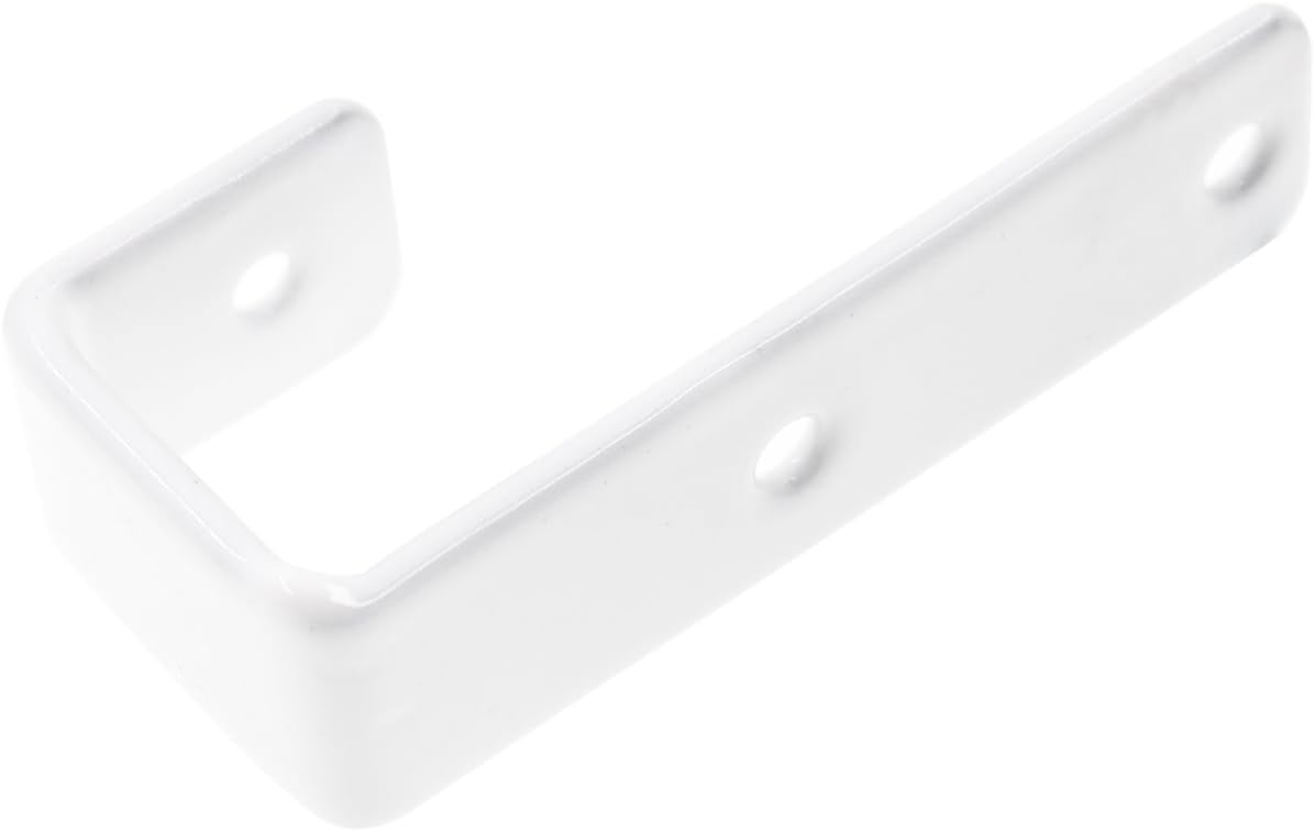 Bunk Bed Ladder Hooks Brackets, Iron Bed Ladder Hook,PVC Coated Angled Ladder Hooks,Heavy Duty Replacement Hardware Utility Hooks,Loft Garage Storage Hooks,J Brackets Hooks with Screws White